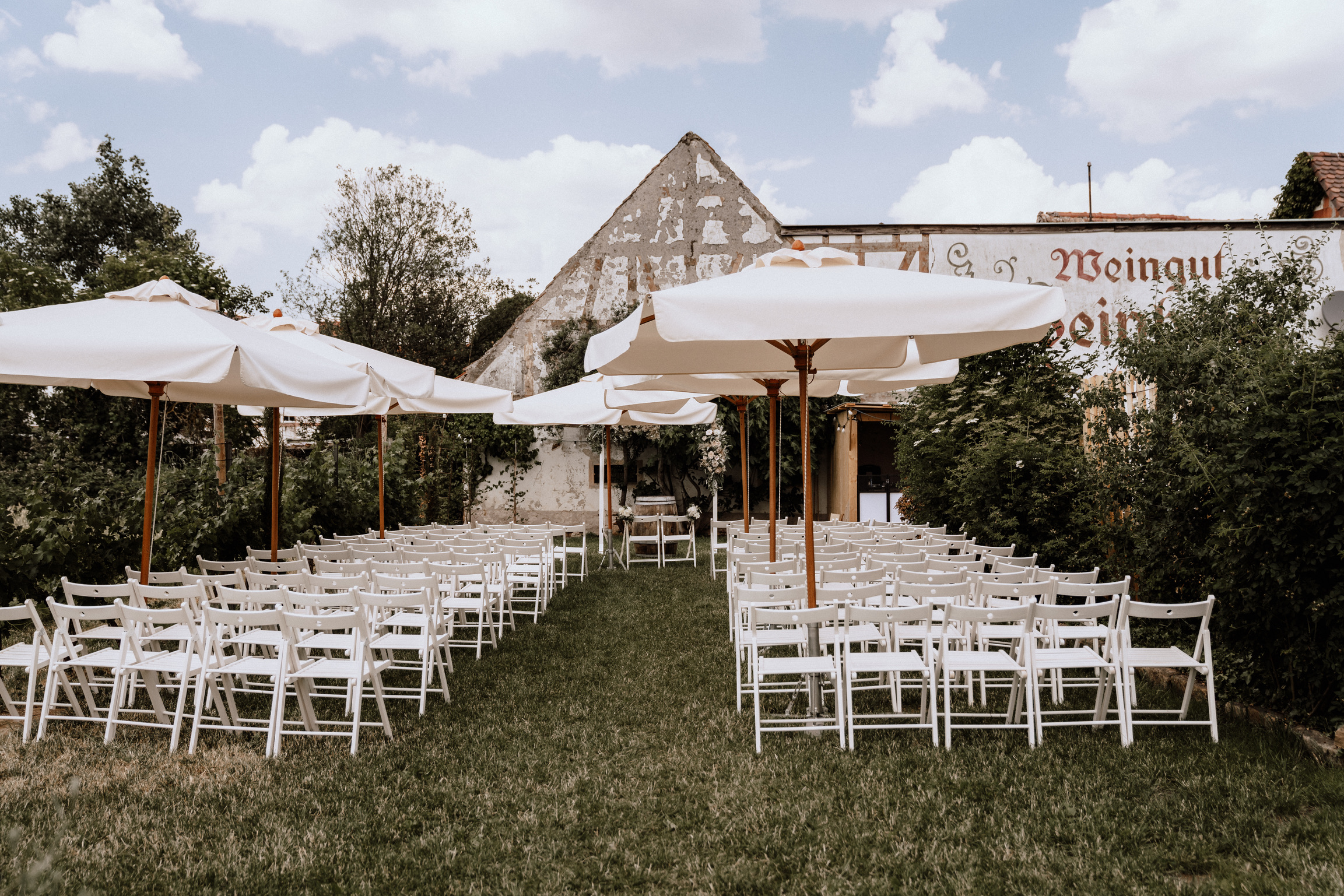 Hochzeitslocation: freie Trauung im Rebengarten  - Weinhaus Motzenbäcker - das Tanzlokal 