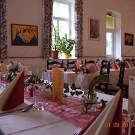 Hochzeit: eine tolle Dekoration mit viel Geschmack - Bio Kräuterlandgasthaus mit Eventsaal für Hochzeiten
