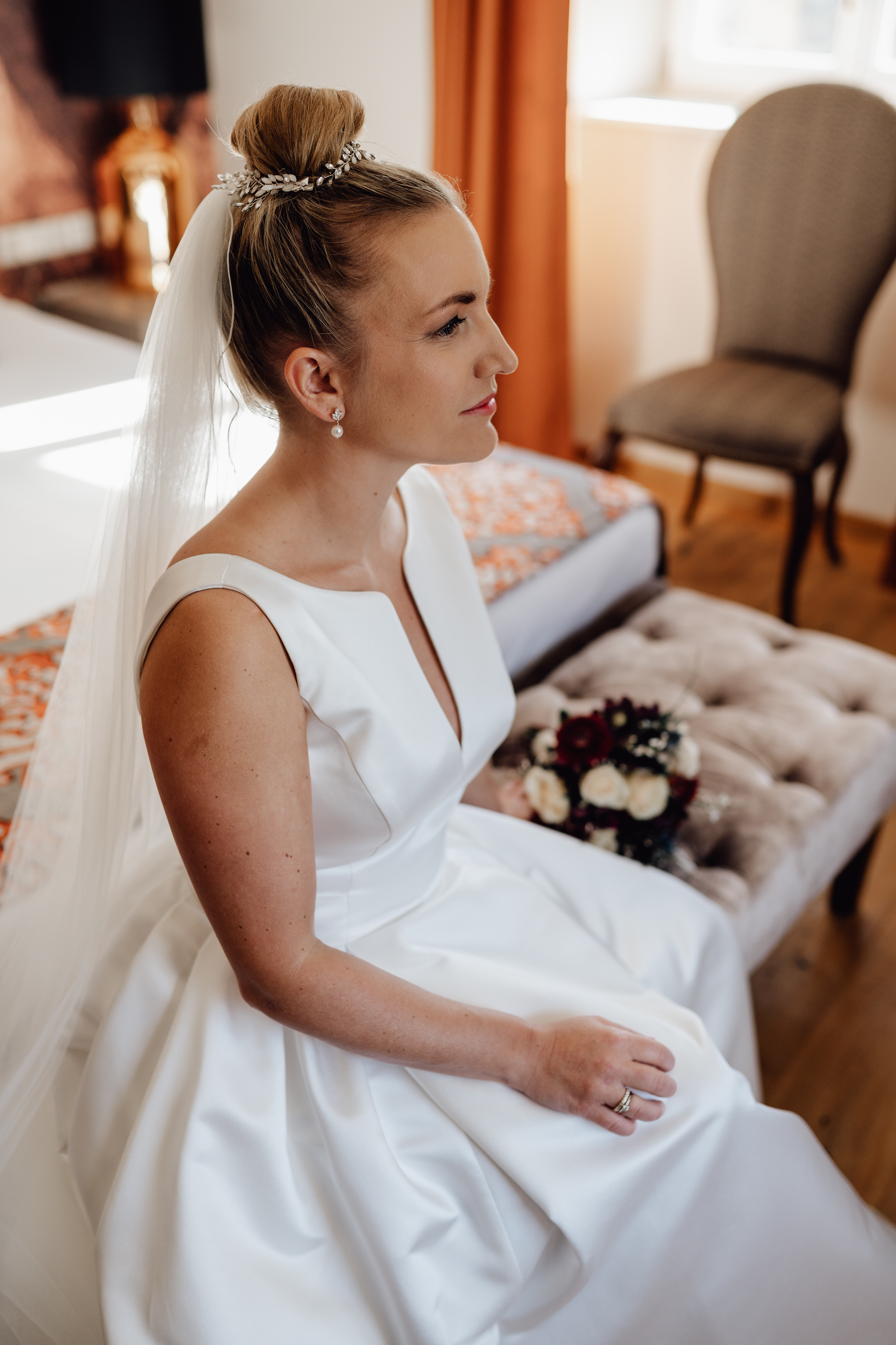 Hochzeit: Getting ready in unseren Schloss-Suiten. Zwischen 50 qm und 70 qm purer Luxus warten auf Sie! - Schloss Luberegg