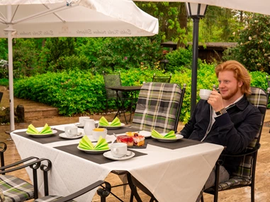 Hochzeit: Terrasse - Hotel Zur Heidschnucke