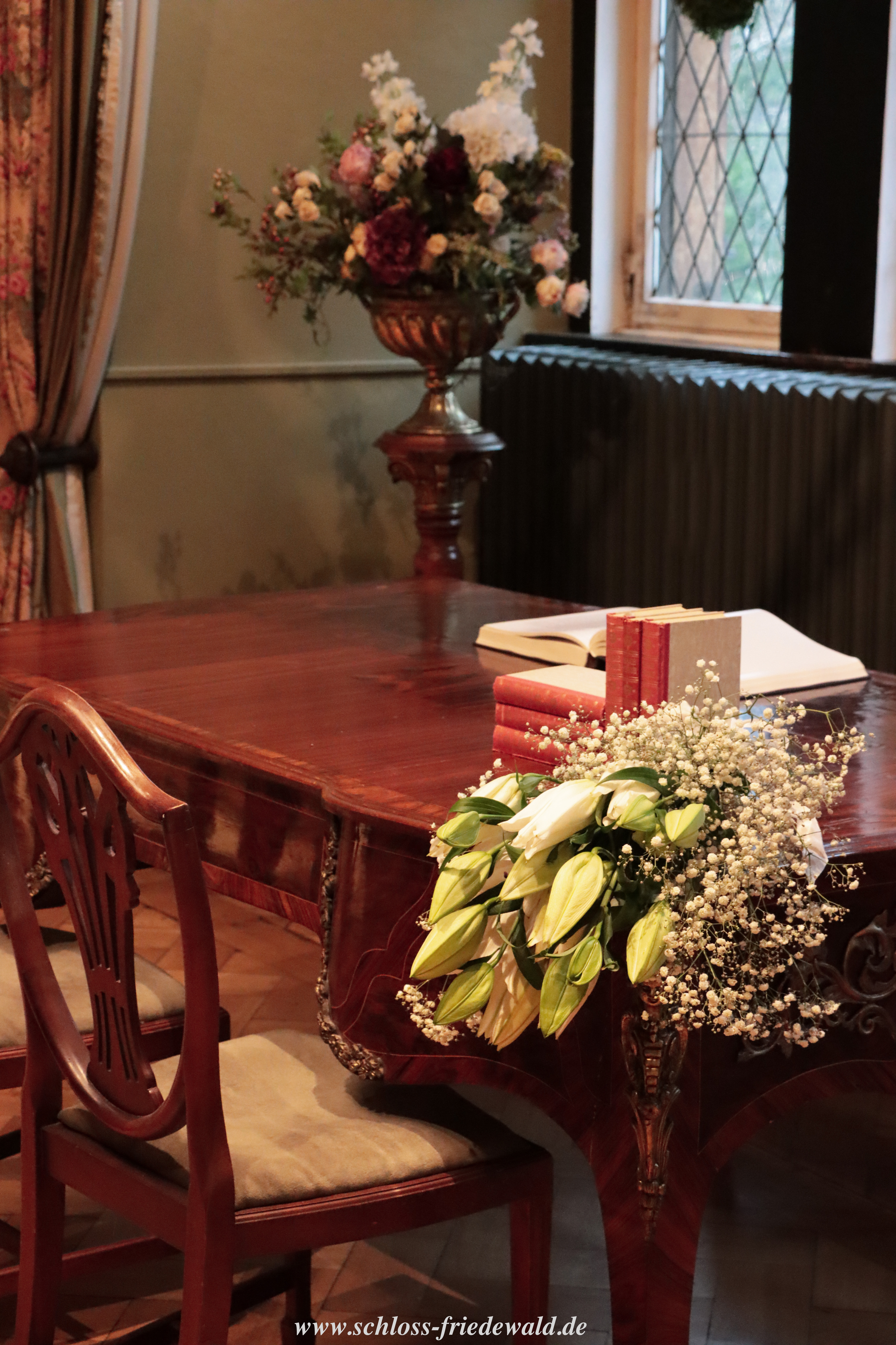 Wedding - Westerwald - Der Grüne Saal als (standesamtliche) Trauzimmer. - Schloss Friedewald (Westerwald)