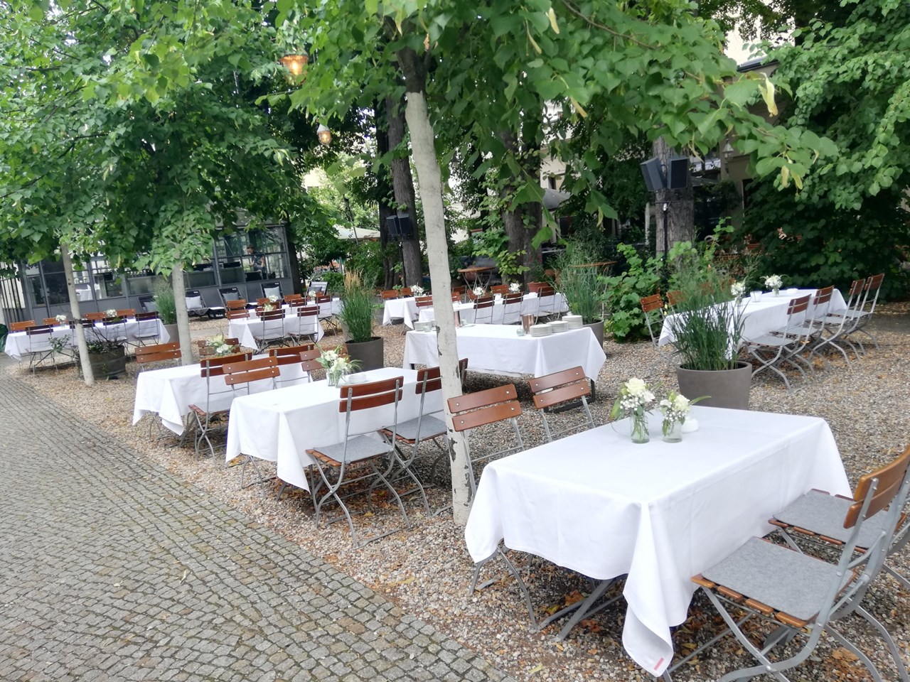 Schankhalle Pfefferberg  Angaben zu den Festsälen Sommergarten
