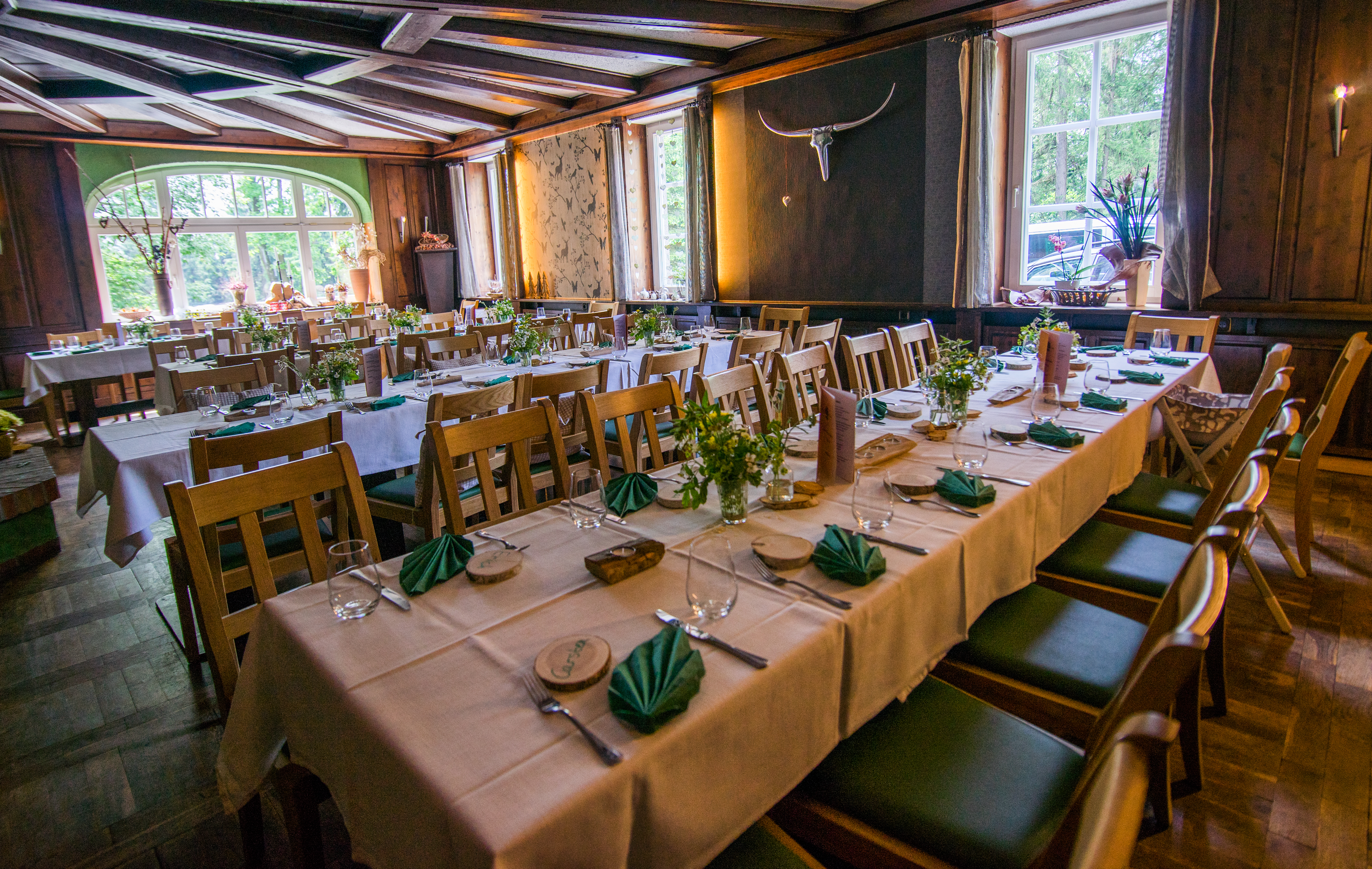 Hochzeit: Im Saal ist platz für bis zu 55 Personen - Naturresort Bieleboh Restaurant & Hotel