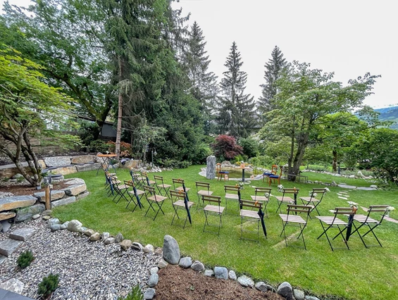 Hochzeit: Der Garten des Sendlhofer's eignet sich perfekt für eure Trauung. - Sendlhofer's