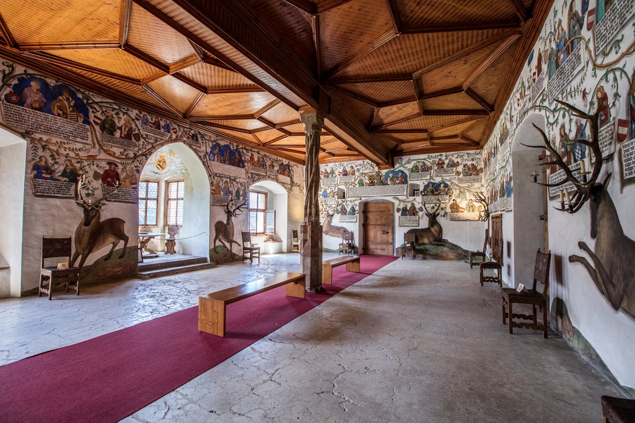 Schloss Tratzberg Angaben zu den Festsälen Habsburgersaal