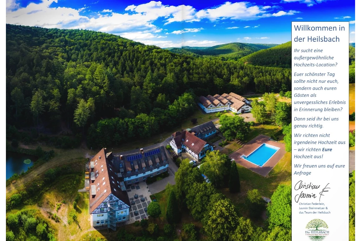 Hochzeit: IN DER NATUR - DIE HEILSBACH IN 66996 SCHÖNAU / PFALZ - HOCHZEITSLOCATION