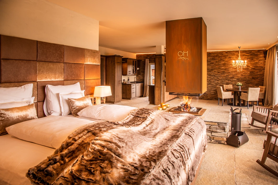 Hochzeit: Exquisites Interieur in den Chalets - der richtige Rahmen für die Hochzeitsnacht. - Golden Hill Country Chalets & Suites