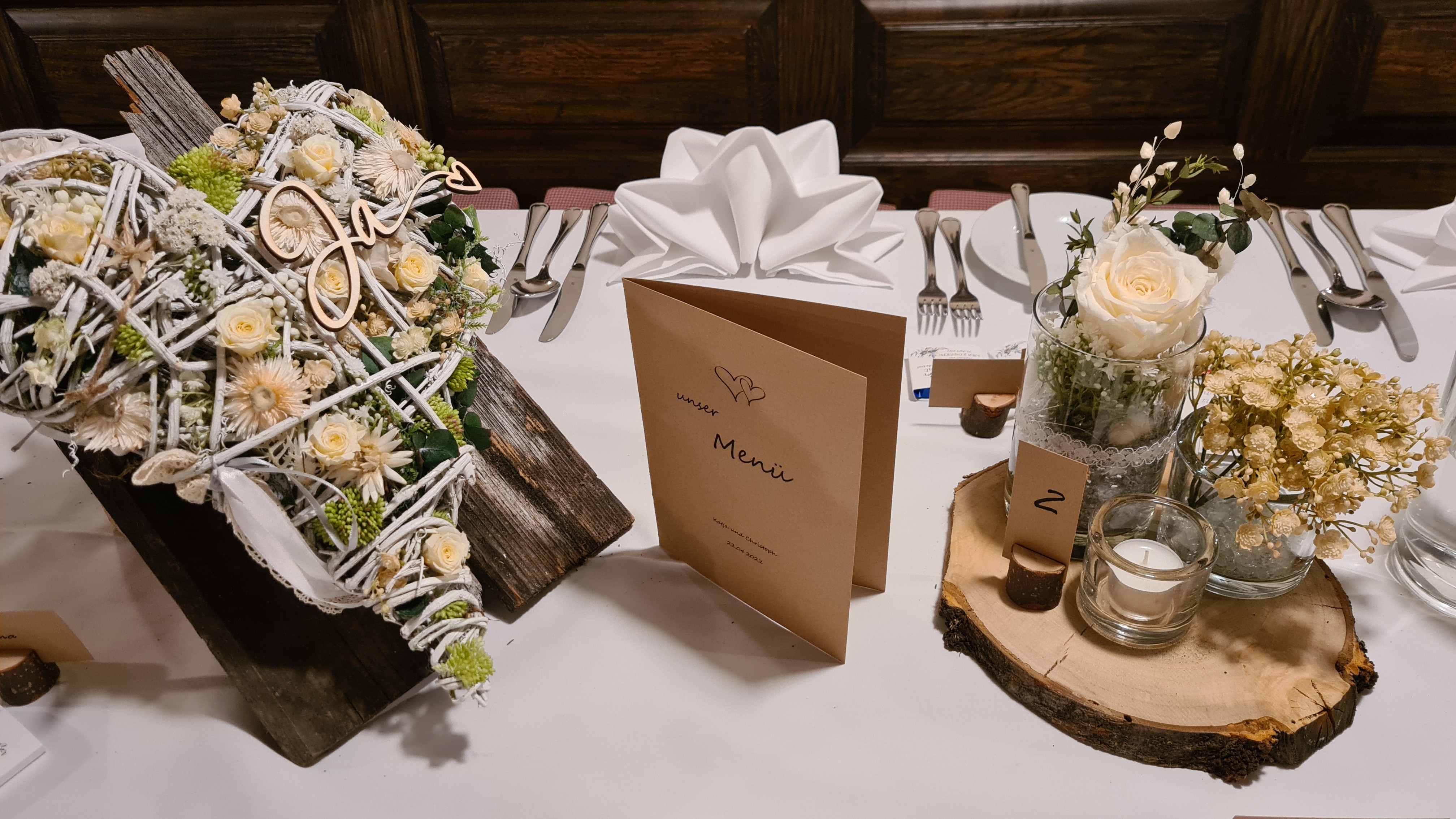 Hochzeitslocation: Milser Stadl, Deko-Beispiel Nahaufnahme - Alpenrast Tyrol