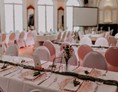 Hochzeit: Bestuhlungsbeispiel für 100 Personen - Schützen Spiegelsaal 