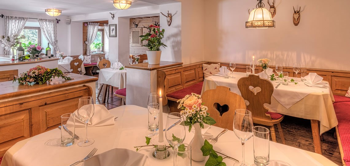 Der Jägerwirt, Hotel*** & Restaurant Informatie over de balzalen Jachtkamer