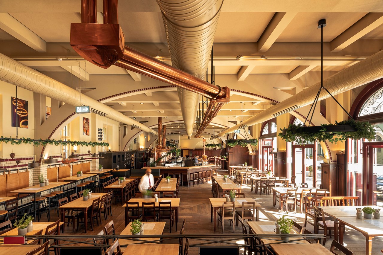 Brauhaus am Schloss Informazioni sulle sale da ballo Interno del birrificio