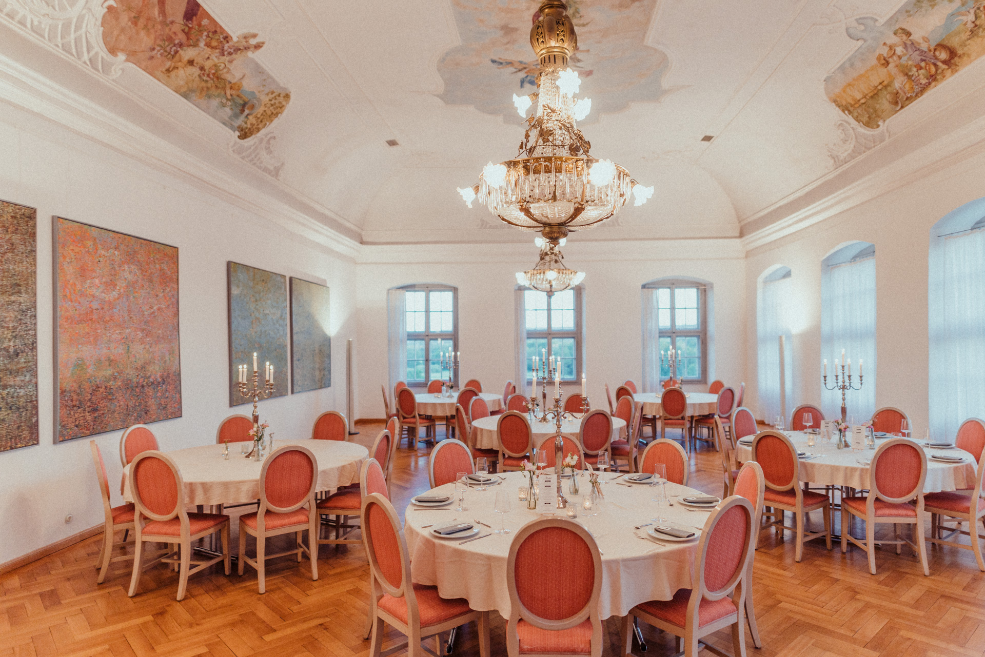 Schloss Neudrossenfeld Information about the banquet halls Gontard Hall