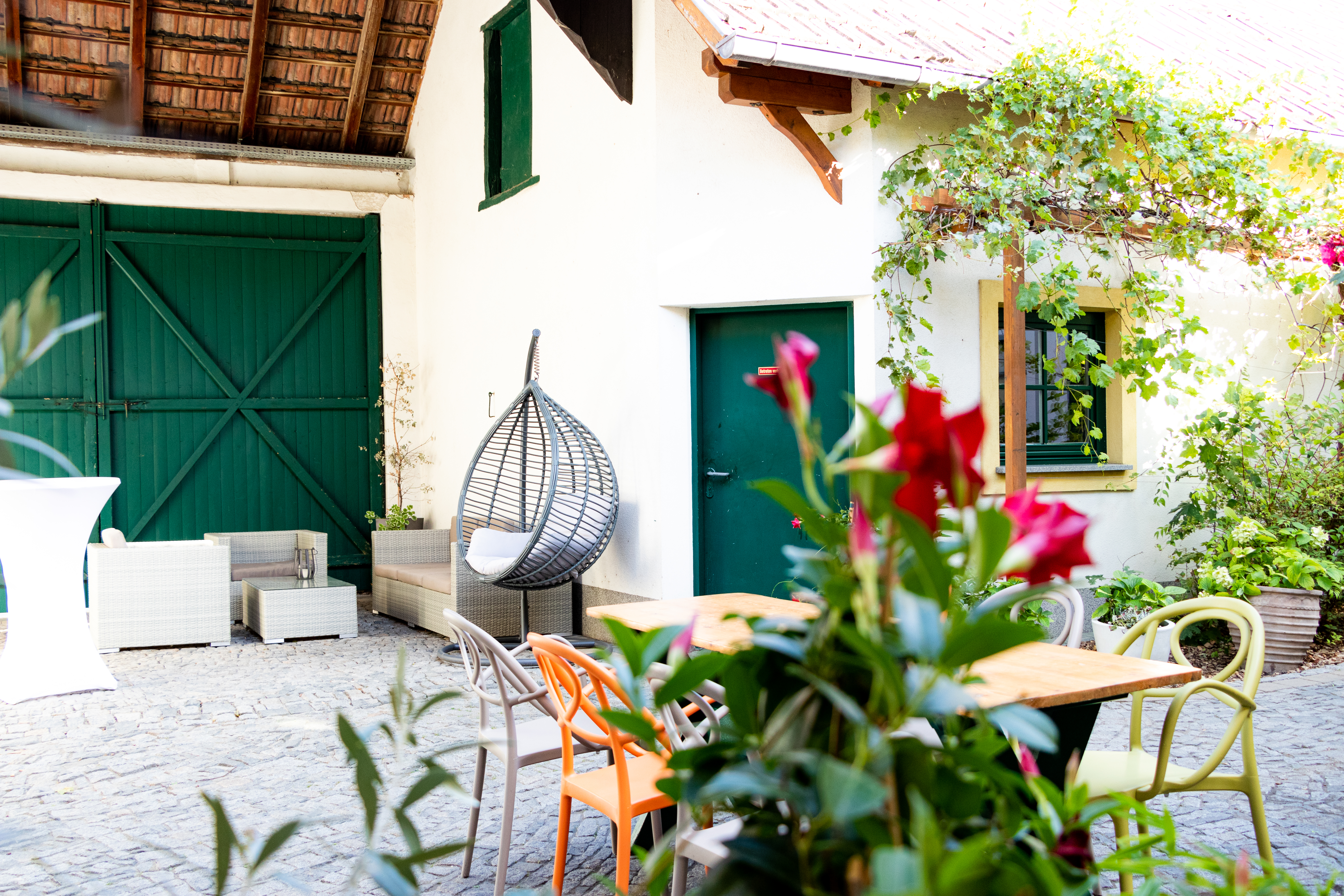 Hochzeitslocation: Platz für eine Gartenhochzeit im Gasthaus Schmidt in 2440 Reisenberg. - Gasthaus Schmidt