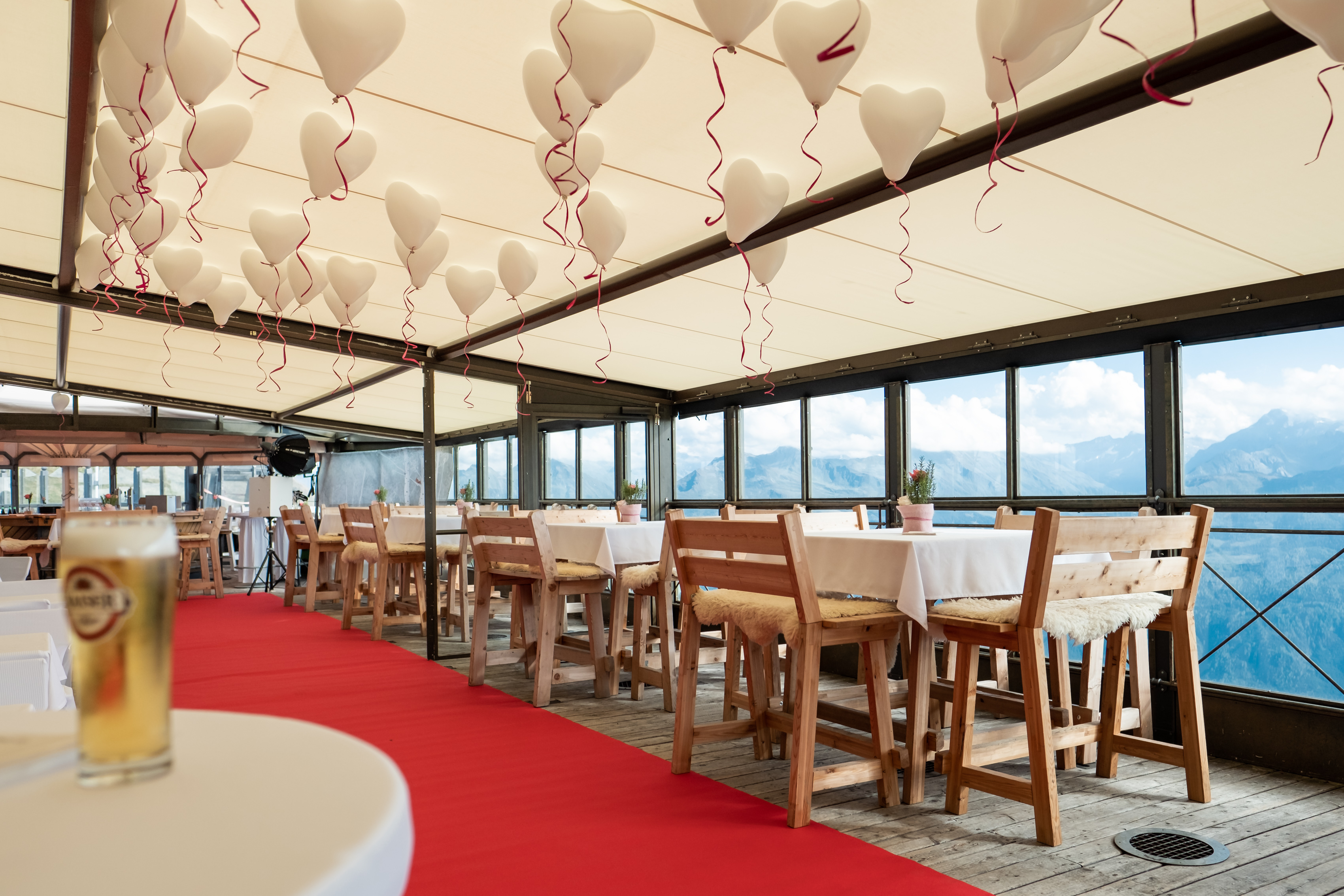 Panorama Alm Informations sur les salles de bal terrasse extérieure