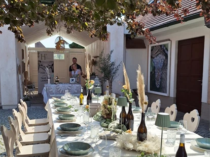 Hochzeit - Gumpoldskirchen - Gartenhochzeit im Heurigen Habacht. - Heuriger Habacht