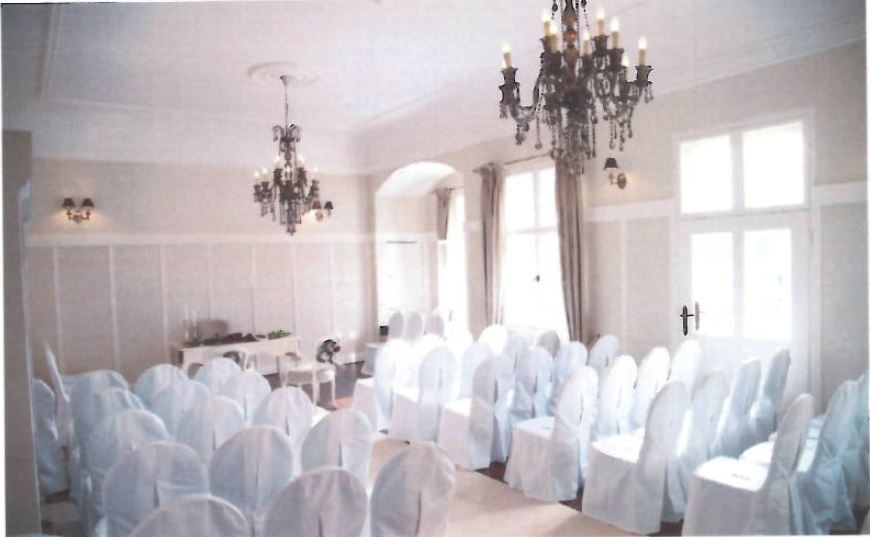 Schloss Krugsdorf Hotel & Golf Angaben zu den Festsälen Trauzimmer / Kaminzimmer