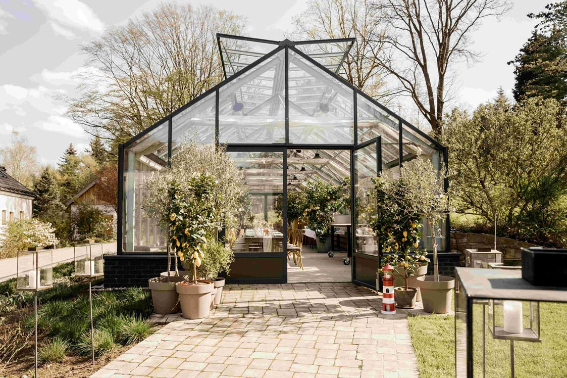 Hochzeit: Das Gewächshaus - Donati Garten