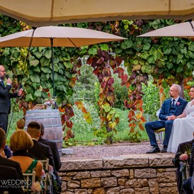 Hochzeit: Trauung in der RebArena im Rittergarten - Weingut Fitz-Ritter | Heiraten im Rittergarten