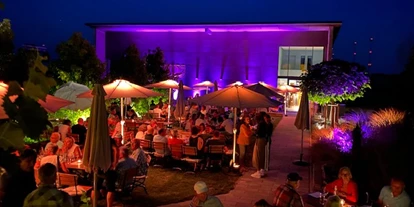Matrimonio - Flonheim - Der Garten des Weingut Fluhr-Eller kann bis spät in die Nacht für eure Hochzeitsfeier genutzt werden. - Weingut FLUHR-ELLER