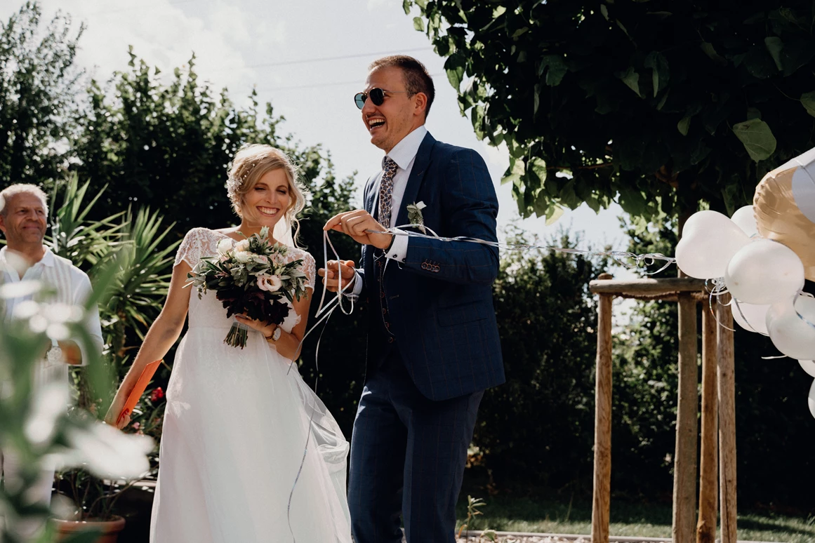 Hochzeit: Gartenhochzeit auf dem Weingut FLUHR-ELLER in Rheinland-Pfalz.  - Weingut FLUHR-ELLER