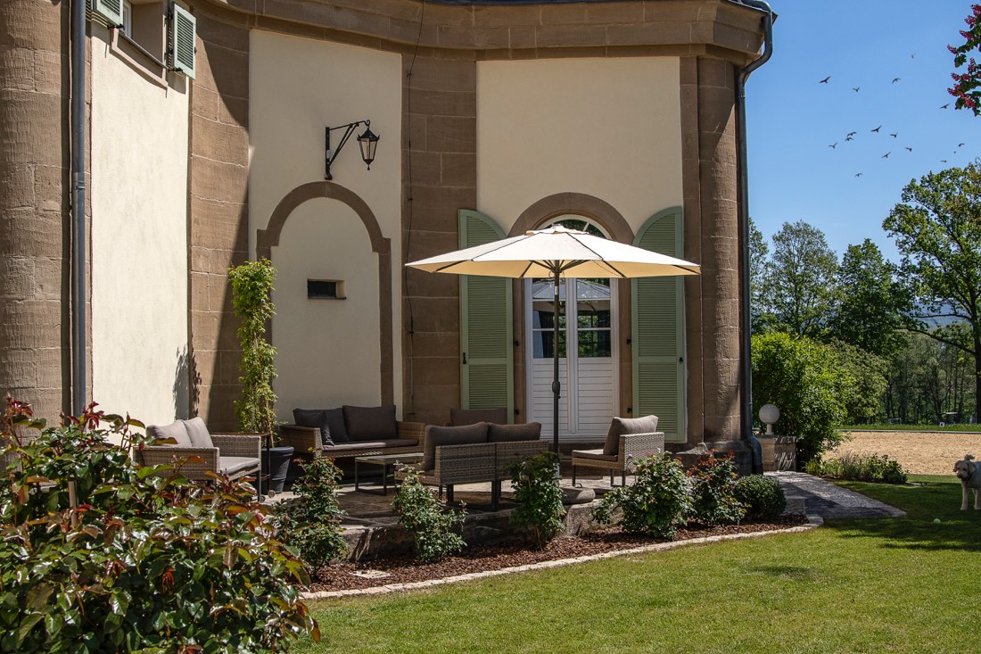 Hochzeitslocation: Schloss-Terasse - Schloss Falkenhaus