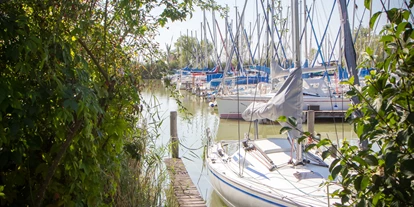Bruiloft - Breitenbrunn (Breitenbrunn am Neusiedler See) - Direkt am Neusiedlersee gelegen bietet das Hotel Seepark-Weiden tolle Abkühlungsmöglichkeiten. - Strandbar im Seepark Weiden