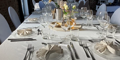 Bruiloft - Ratingen - Premium-Hochzeit beige/gold - XS Events im Weidehof Leichlingen