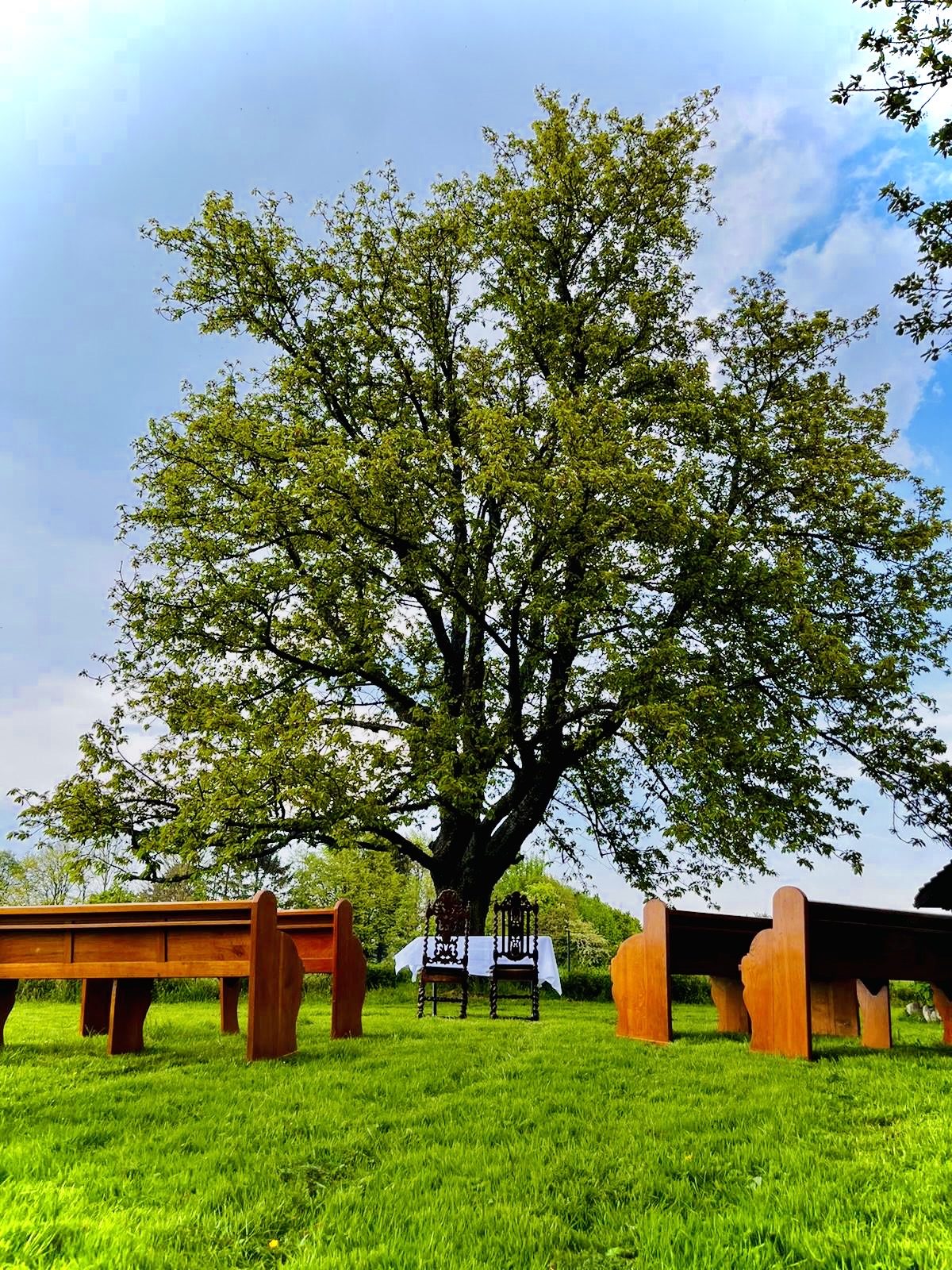 Hochzeitslocation: Auch freie Trauungen sind in unserem Bauerngarten möglich. - XS Events im Weidehof Leichlingen 