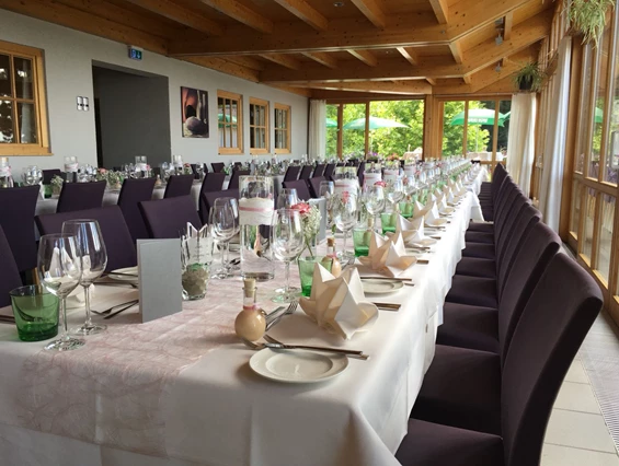 Hochzeit: Bestuhlung Hochzeit - Berghof "Genusswerkstatt" Hohenems