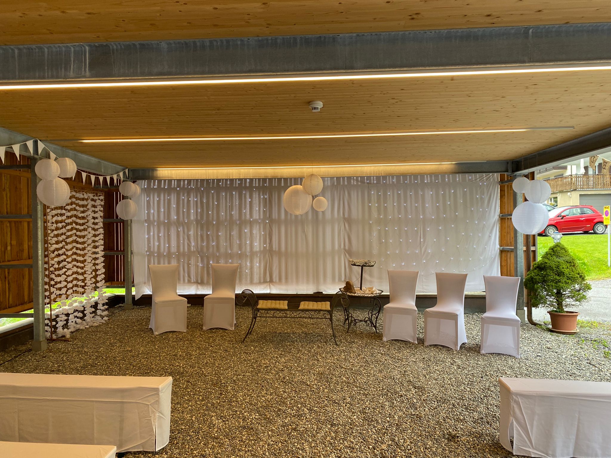 Hochzeitslocation: Carport für freie Trauung  - Relax- & Vitalhotel Adler