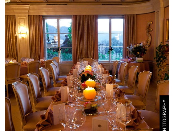 Hochzeitslocation: Der Festsaal des Hotel Schloss Dürnstein in Niederösterreich. - Hotel Schloß Dürnstein