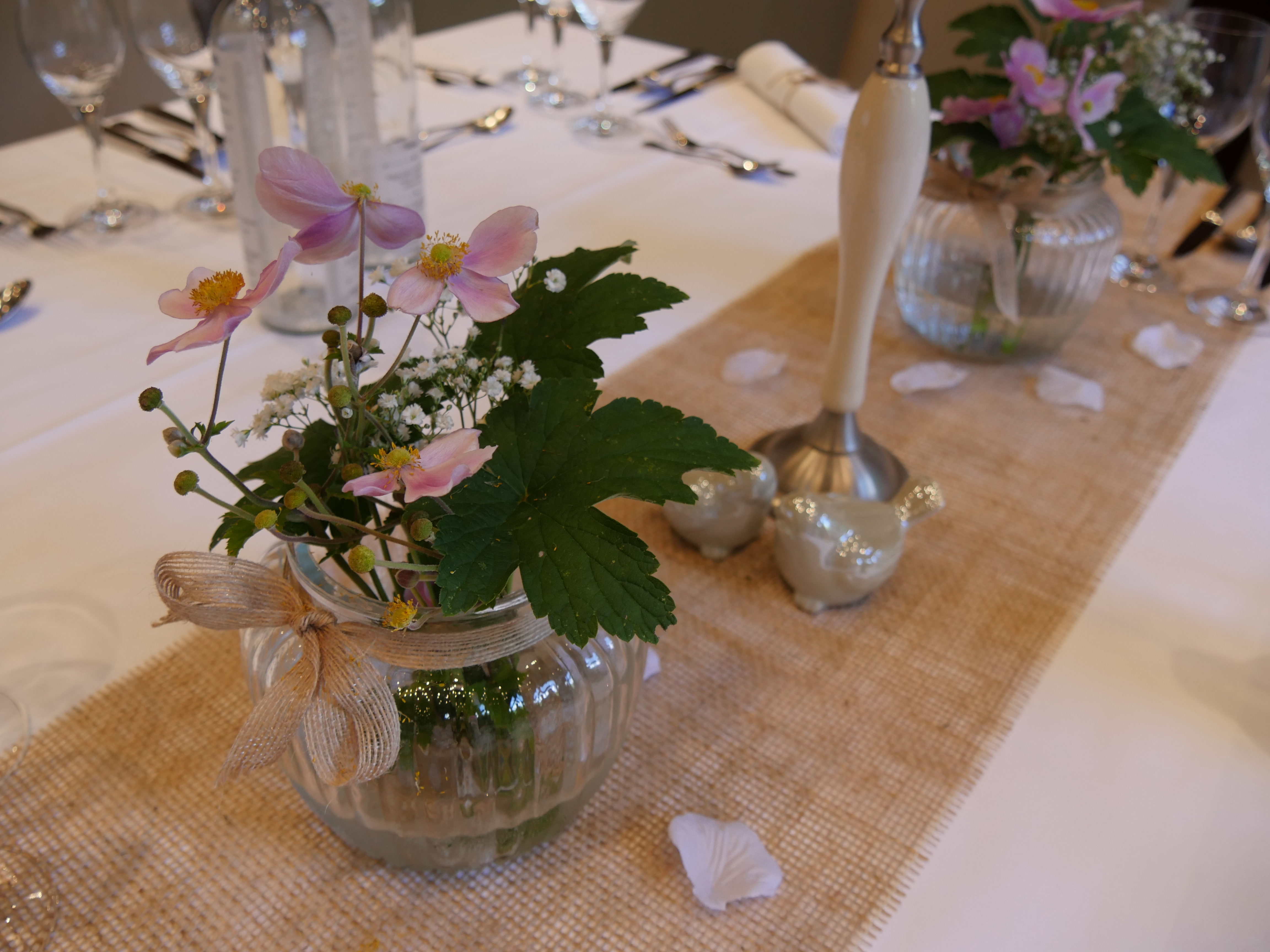 Hochzeitslocation: Tafel im Festsaal - Hotel Restaurant Bibermühle