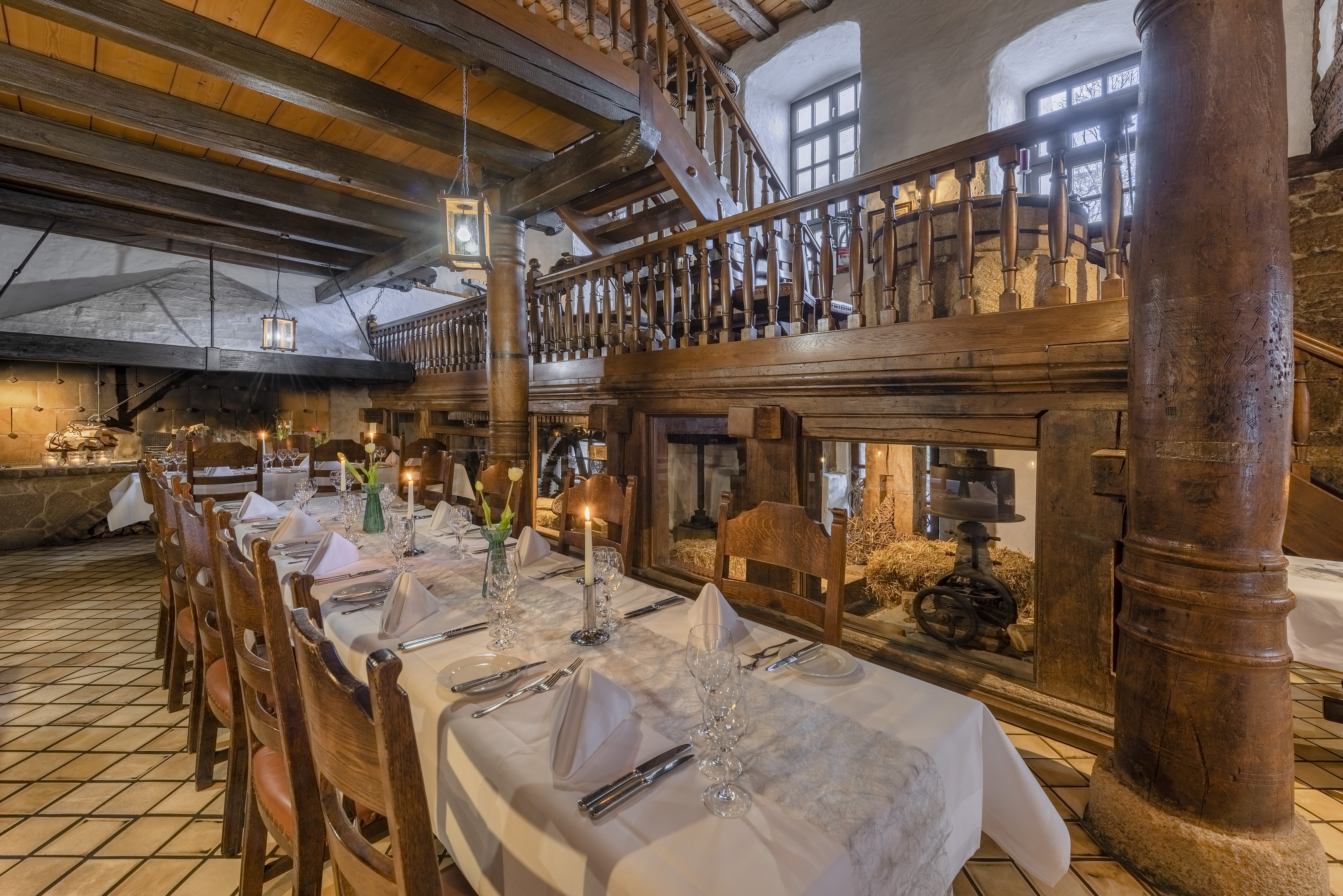 Hotel Restaurant Bibermühle Informatie over de balzalen Romantisch molenrestaurant