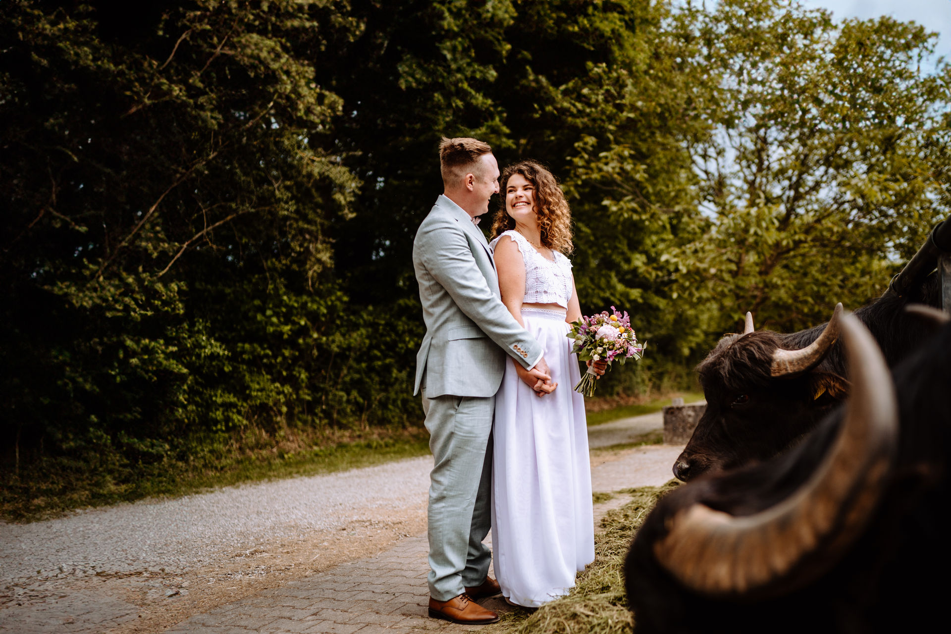 Hochzeitslocation: Am Gelände befinden sich zahlreiche Hotspots für unvergessliche Hochzeitsfotos. - Büffelhof Beuerbach