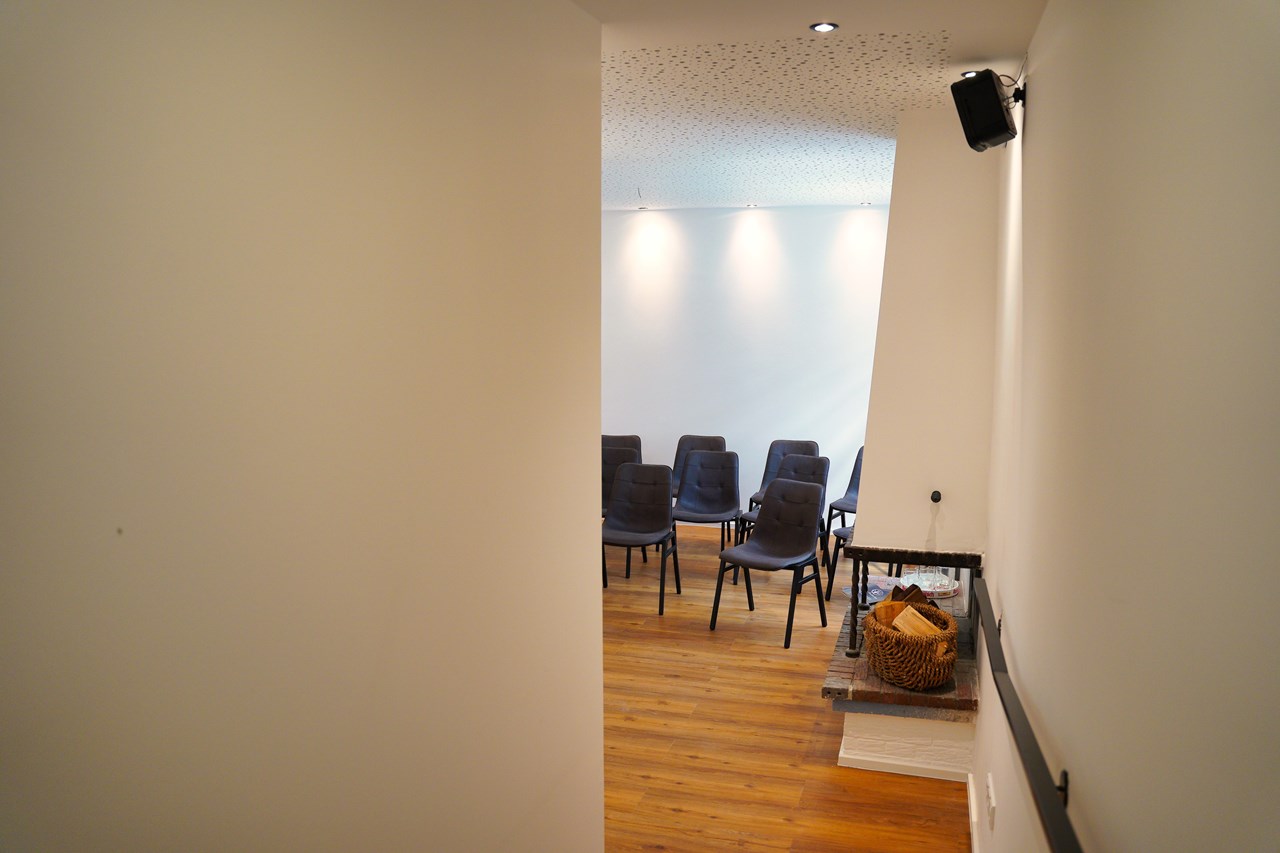 Haus Kuckenberg Informatie over de balzalen Kamer met open haard