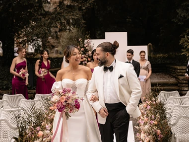 Hochzeit: Zeremonie im Thalvie Park - Park Thalvie