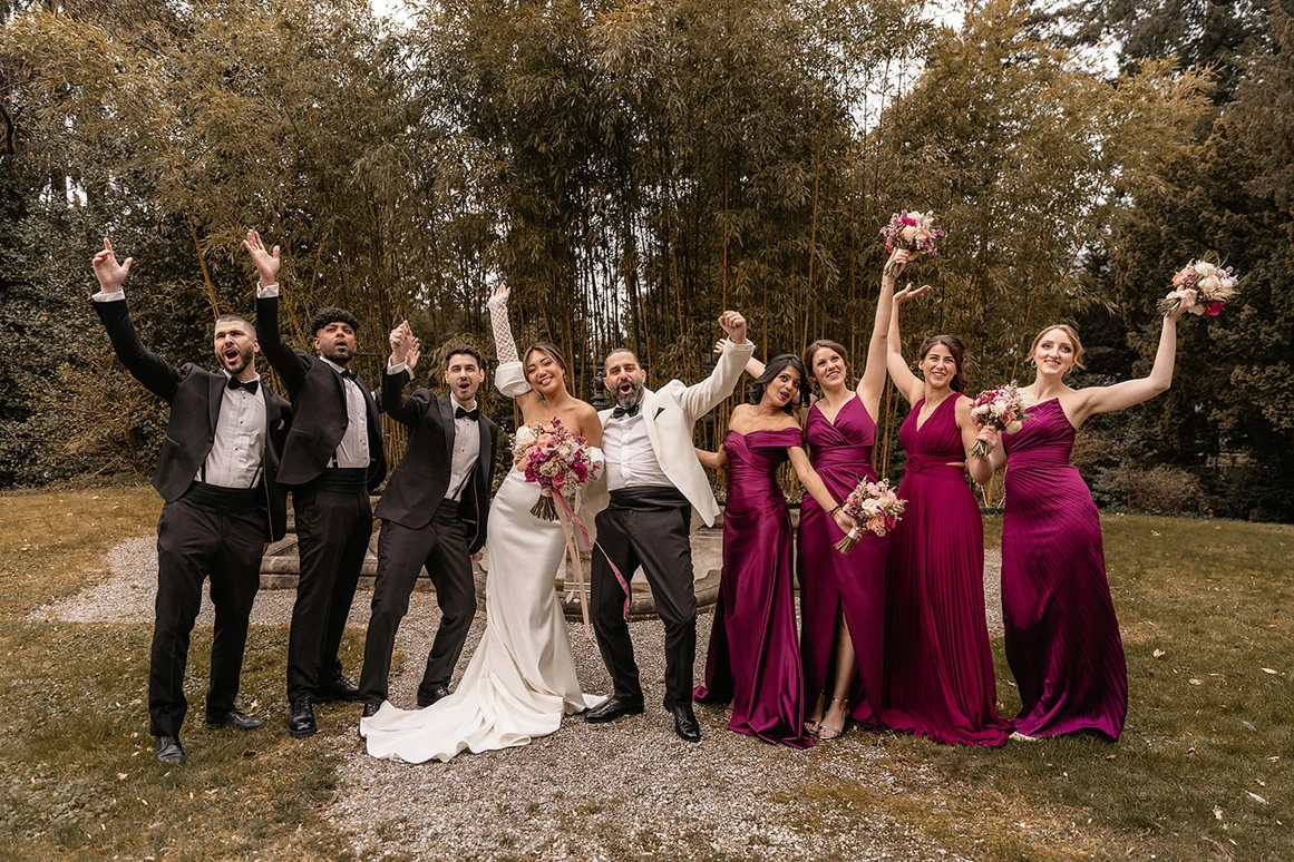 Hochzeit: Vor dem Springbrunnen - Park Thalvie