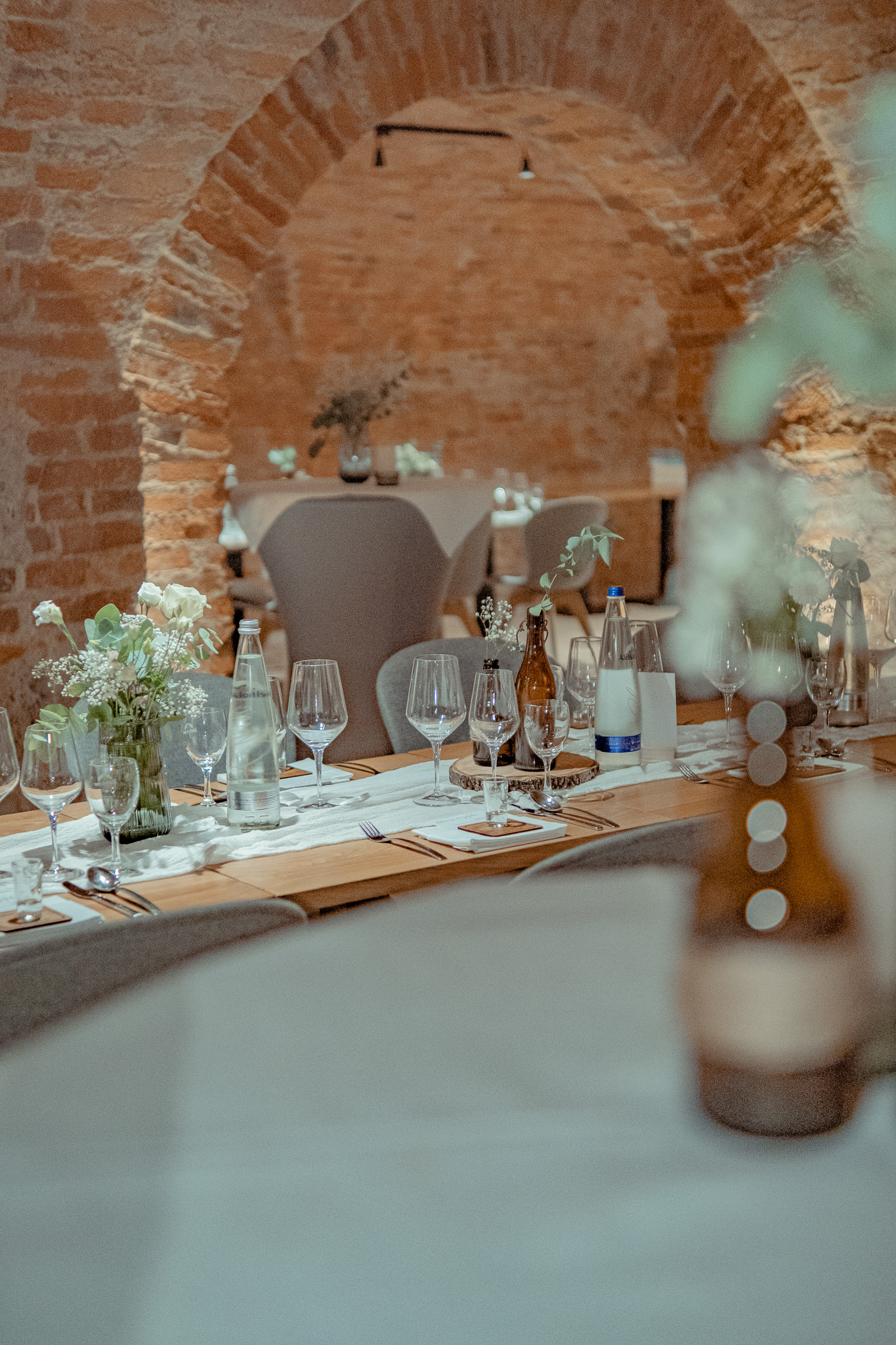 Hochzeit: Der Gewölbekeller des Mariandl im Oberwirt in Bayern. - Mariandl im Oberwirt