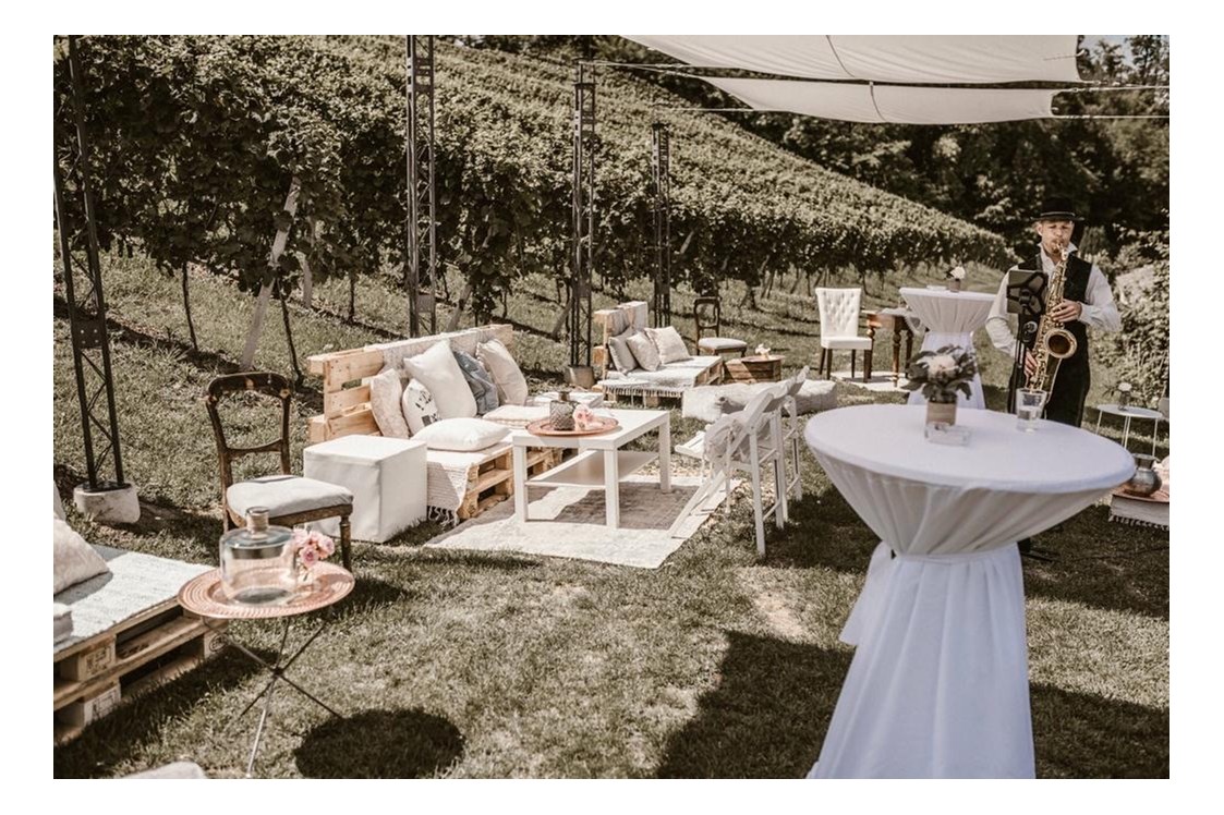 Hochzeit: Empfang am Weingut - Weingut Holler