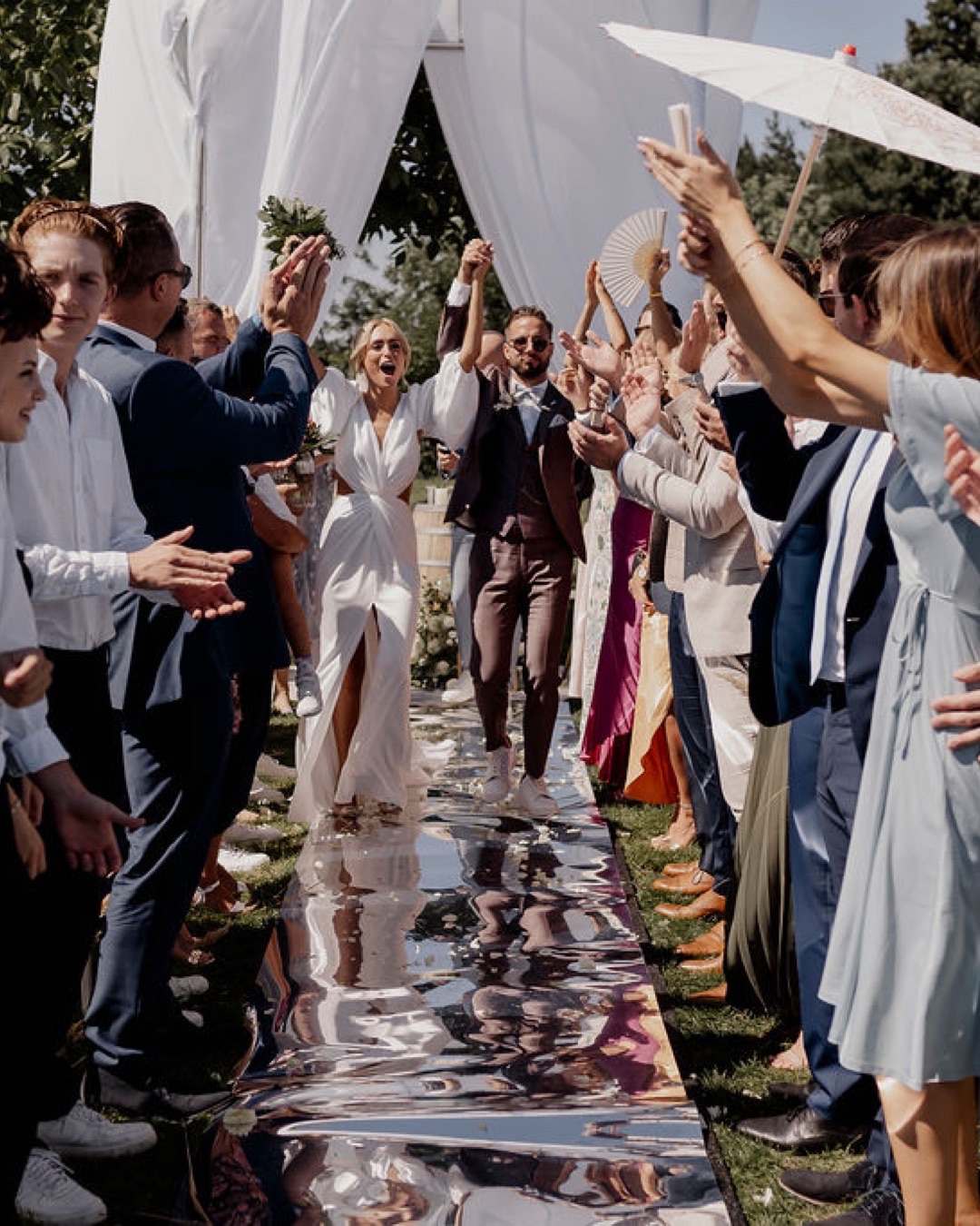 Hochzeit: Auszug Trauungsbereich Weingut - Weingut Holler
