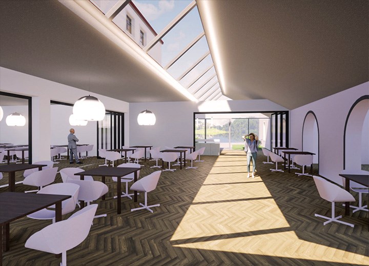 Schloss Hotel Zeillern Information about the banquet halls winter garden