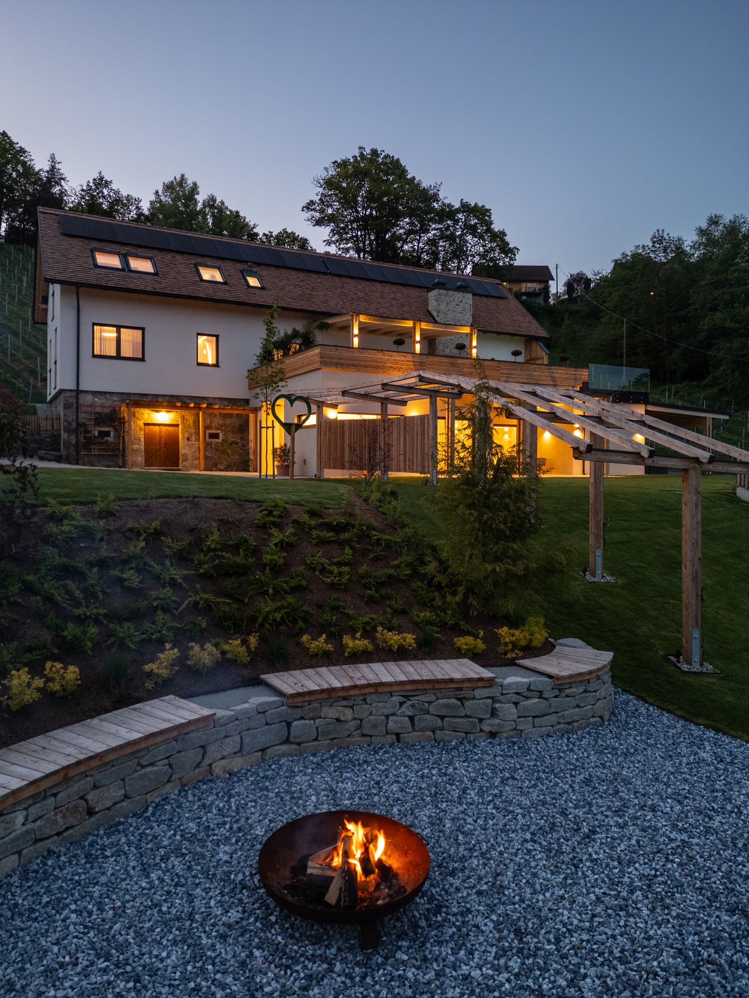 Domaine Sernau Informatie over de balzalen Zonneterras en barbecueplaats