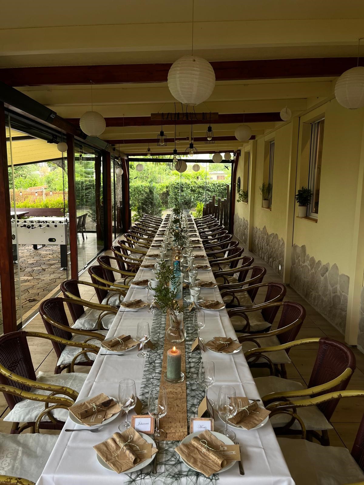 Kastaniengrün Informatie over de balzalen Wintertuin