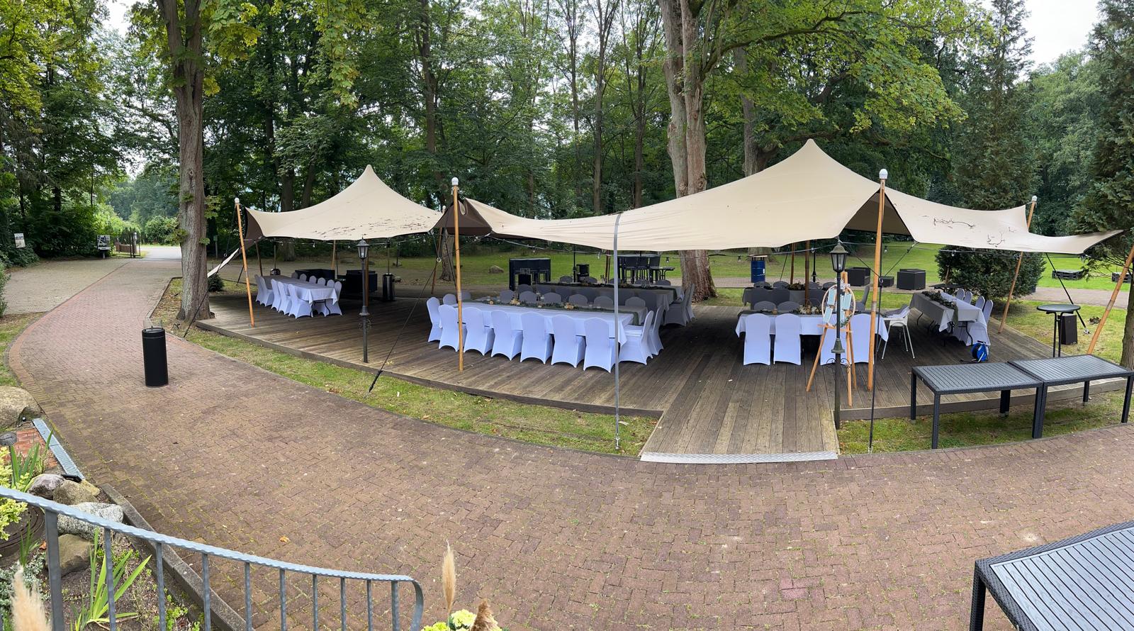 Jagdschlösschen Schwartow  Informations sur les salles de bal Terrasse couverte 