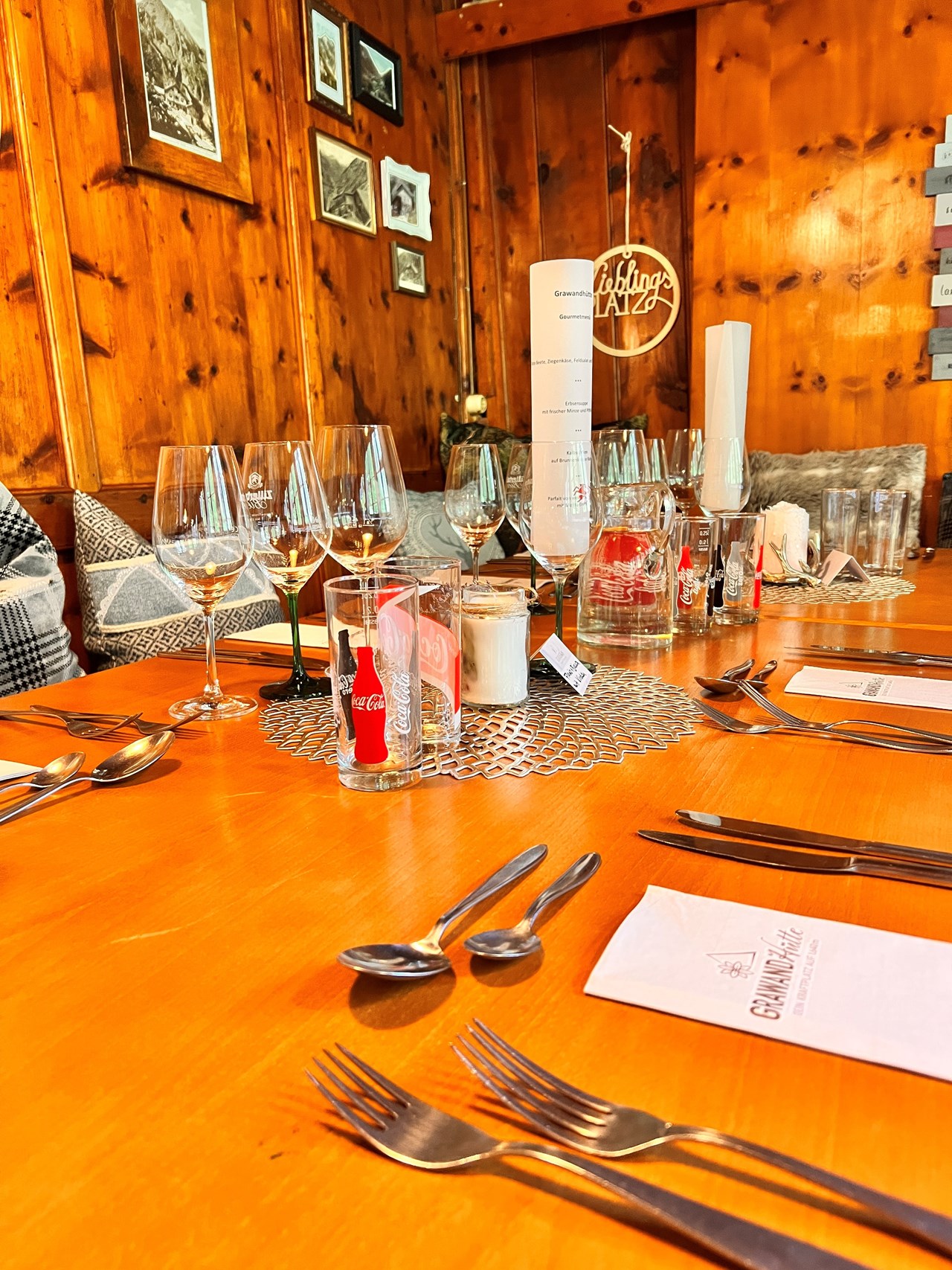 Grawandhütte Angaben zu den Festsälen Veranda