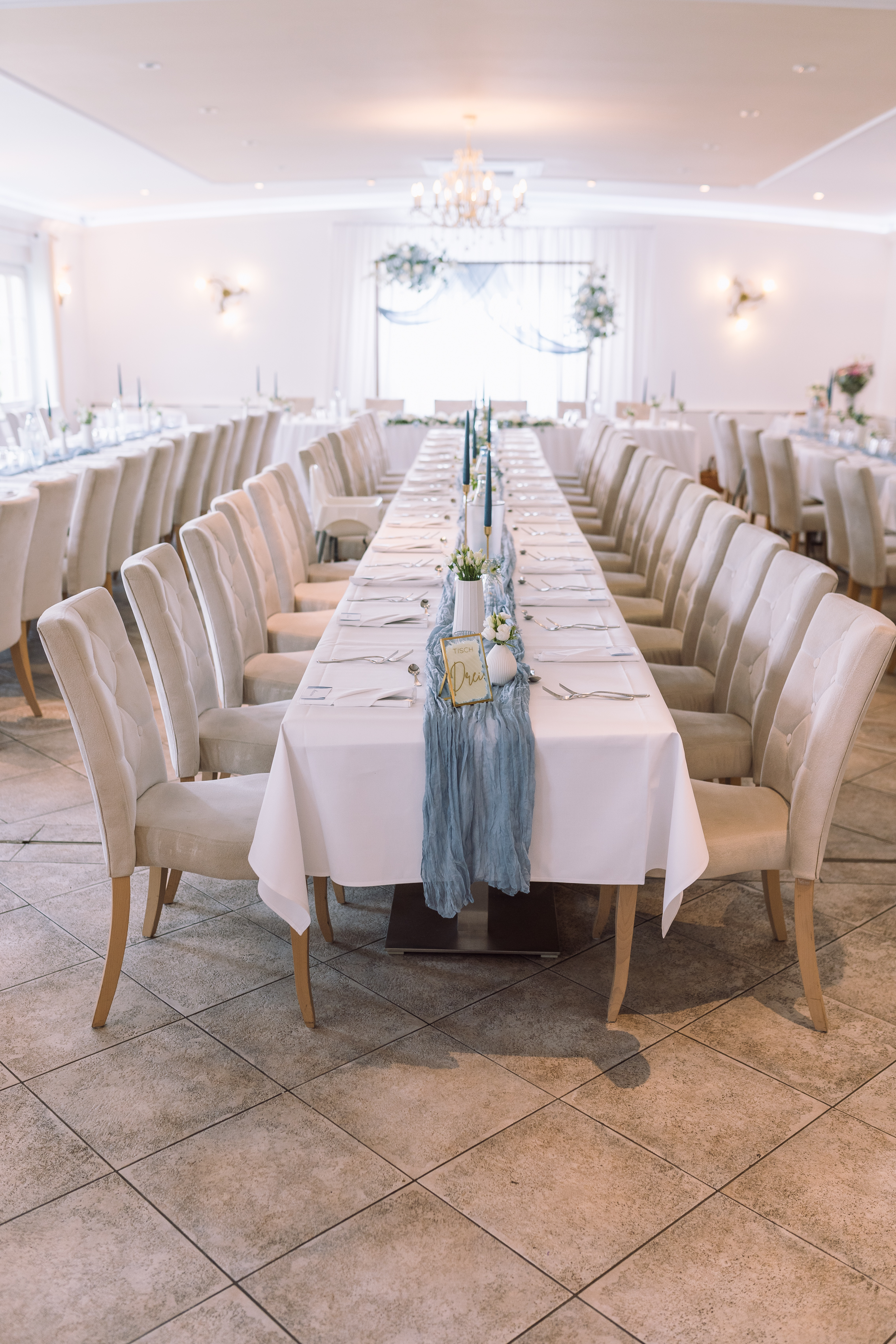 Hochzeitslocation: Festsaal Tafel Hotel Hammermühle - Hotel Hammermühle - Hochzeit am See