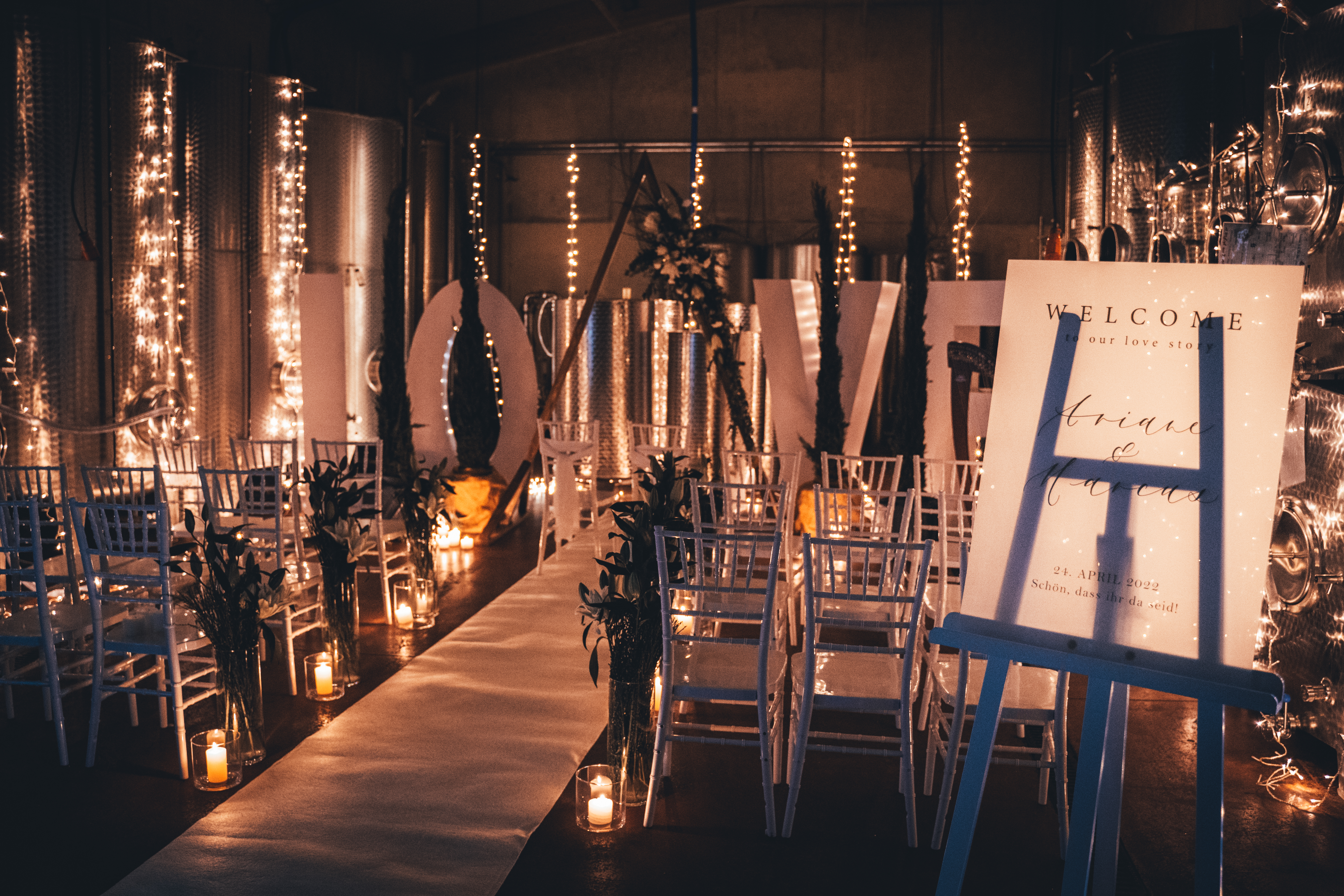 Bruiloft - Umgebung: in Weingärten - Duitsland - Tankkeller schlecht Wetter alternative für die Freie Trauung - Weinstube Fischer