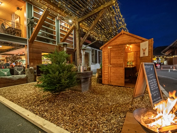 Hochzeitslocation: Unsere Terrasse im Winter - Das Scherzhaus