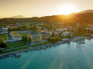 Hochzeit: Abendstimmung am Wörthersee. - Falkensteiner Schlosshotel Velden