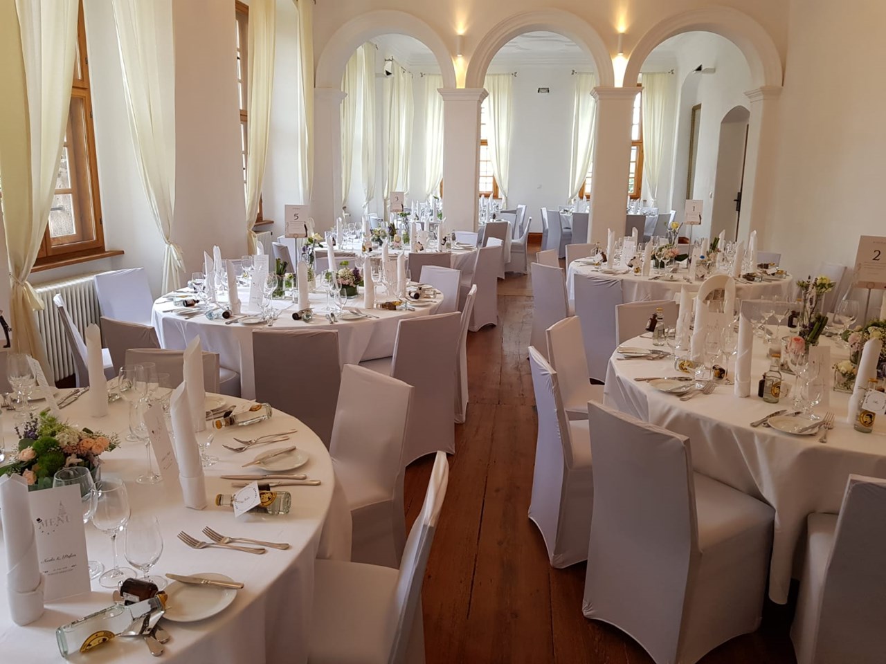 Schloss Hemhofen Informatie over de balzalen Barokzaal